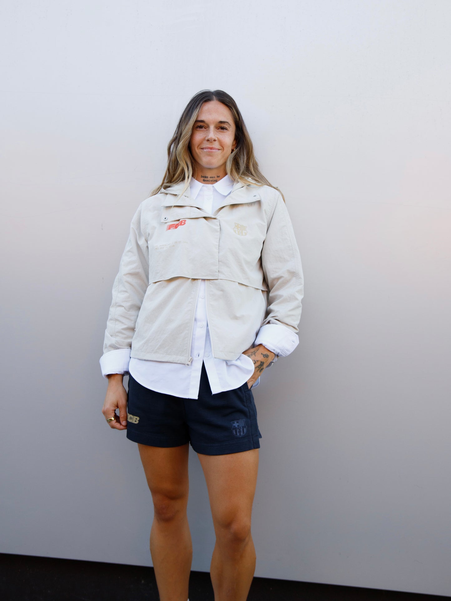 Light Jacket Pearl Barça Essentials - Women