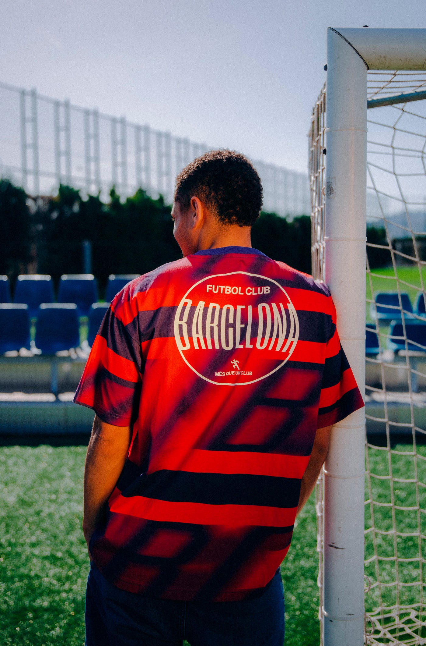 Kurzarm-T-Shirt mit Barça-Aufdruck