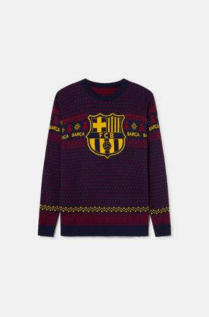  Jersey navideño azul marino - Niño/a