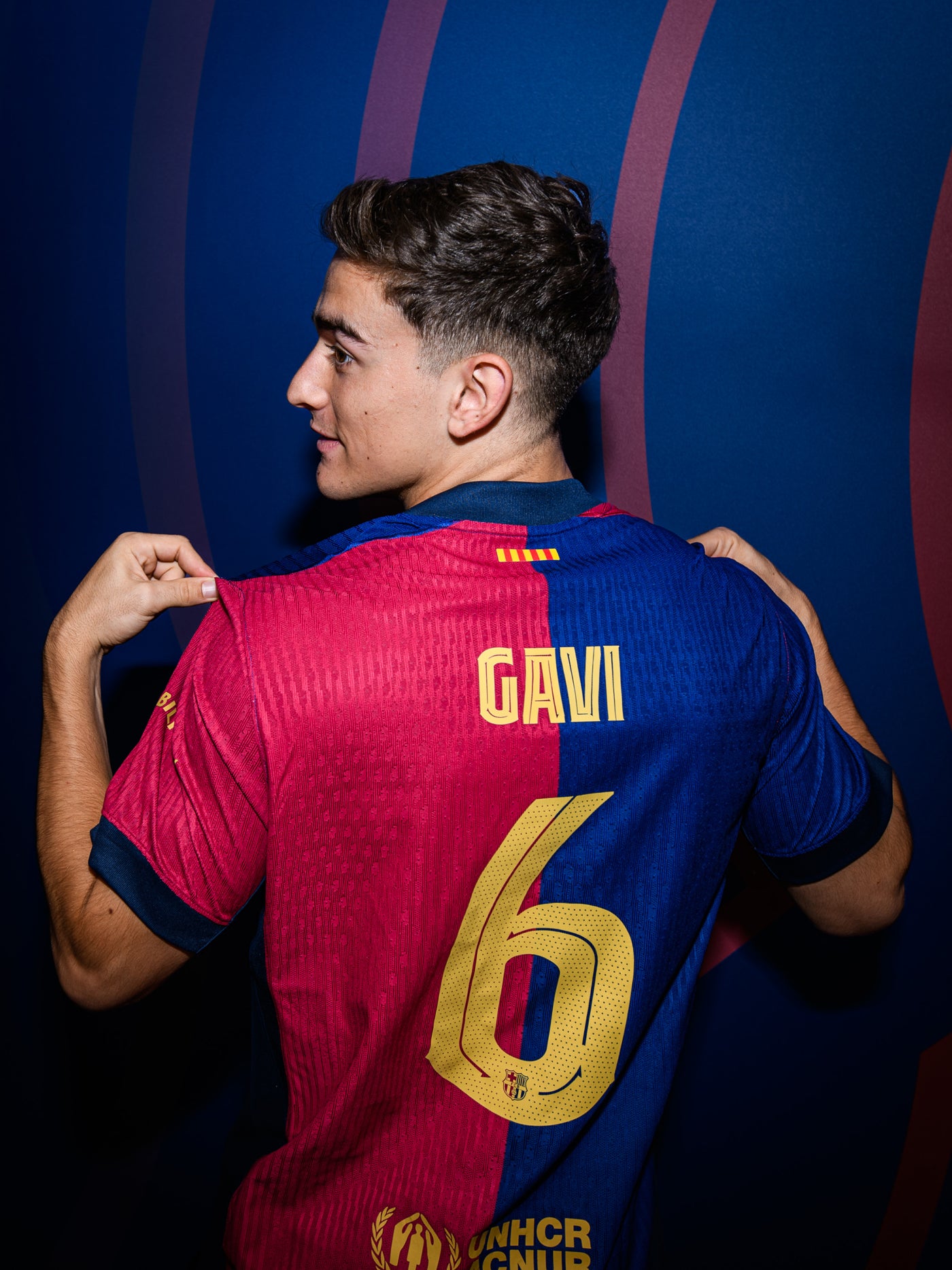 GAVI | UCL Camiseta hombre primera equipación 24/25 FC Barcelona - Dri-Fit ADV