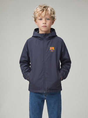 Chaqueta Ligera de Niño/a Azul Marino Core Barça