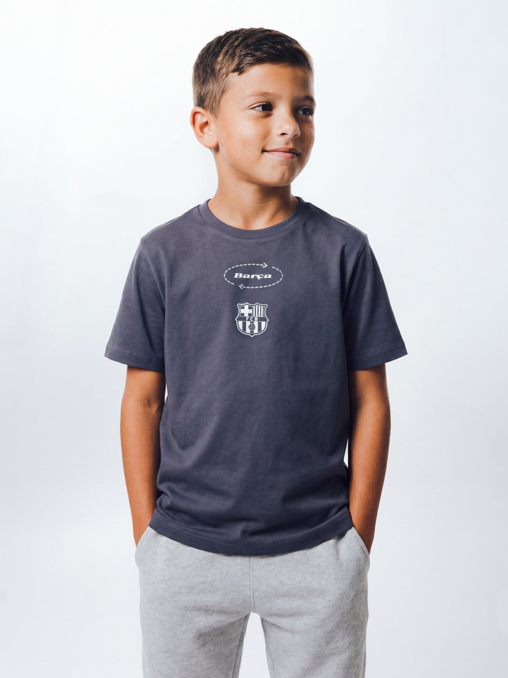 T-shirt Bleu Tactic Barça