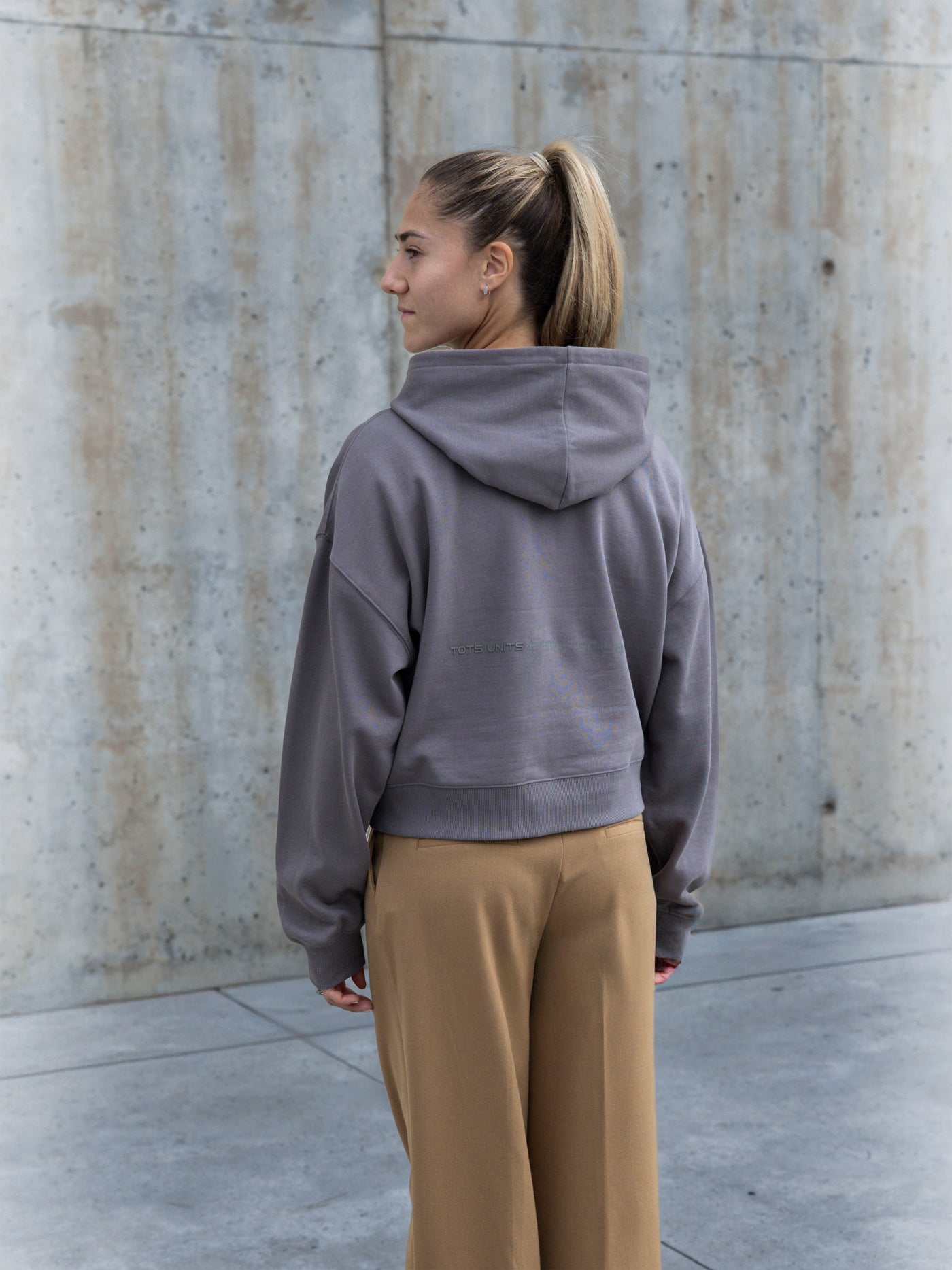 Hoodie Grey Barça Organic Goals - Women