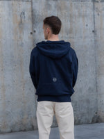 Sweat zippé bleu marine Barça Organic Goals