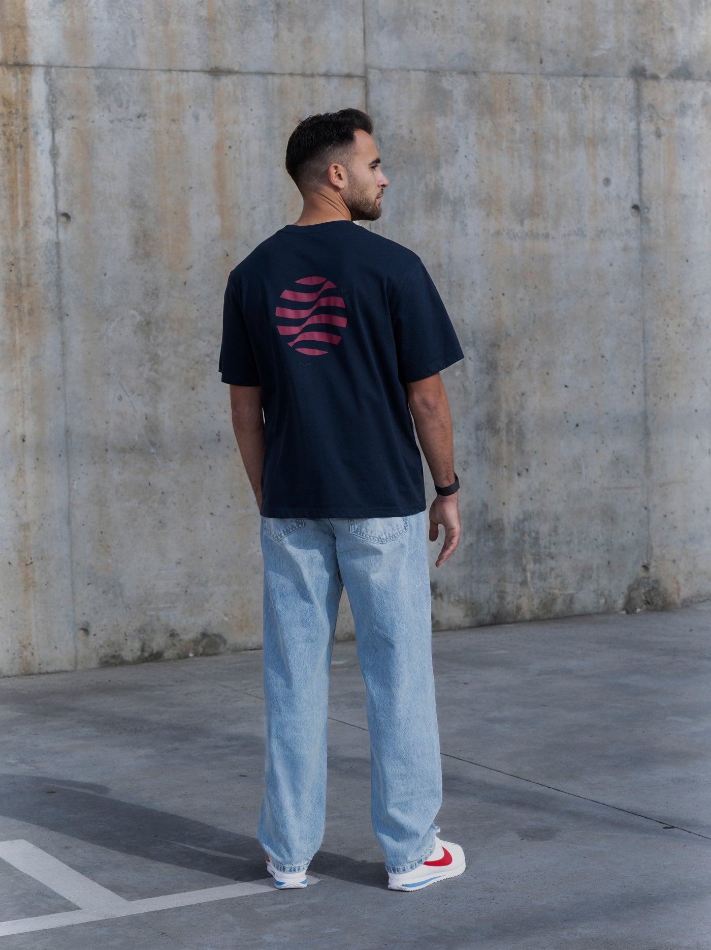 T-shirt bleu marine Barça Organic Goals