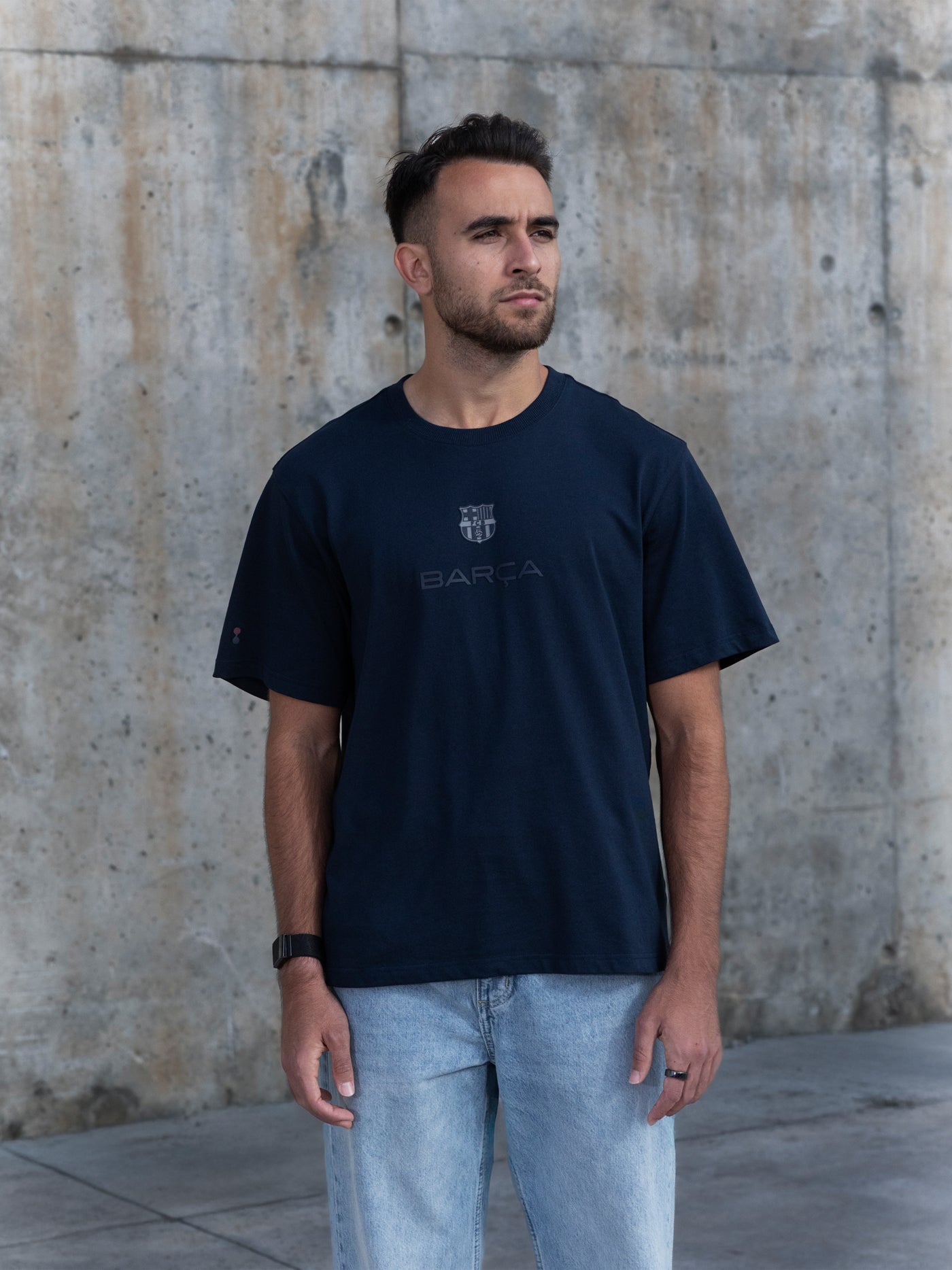 T-shirt Navy Barça Organic Goals