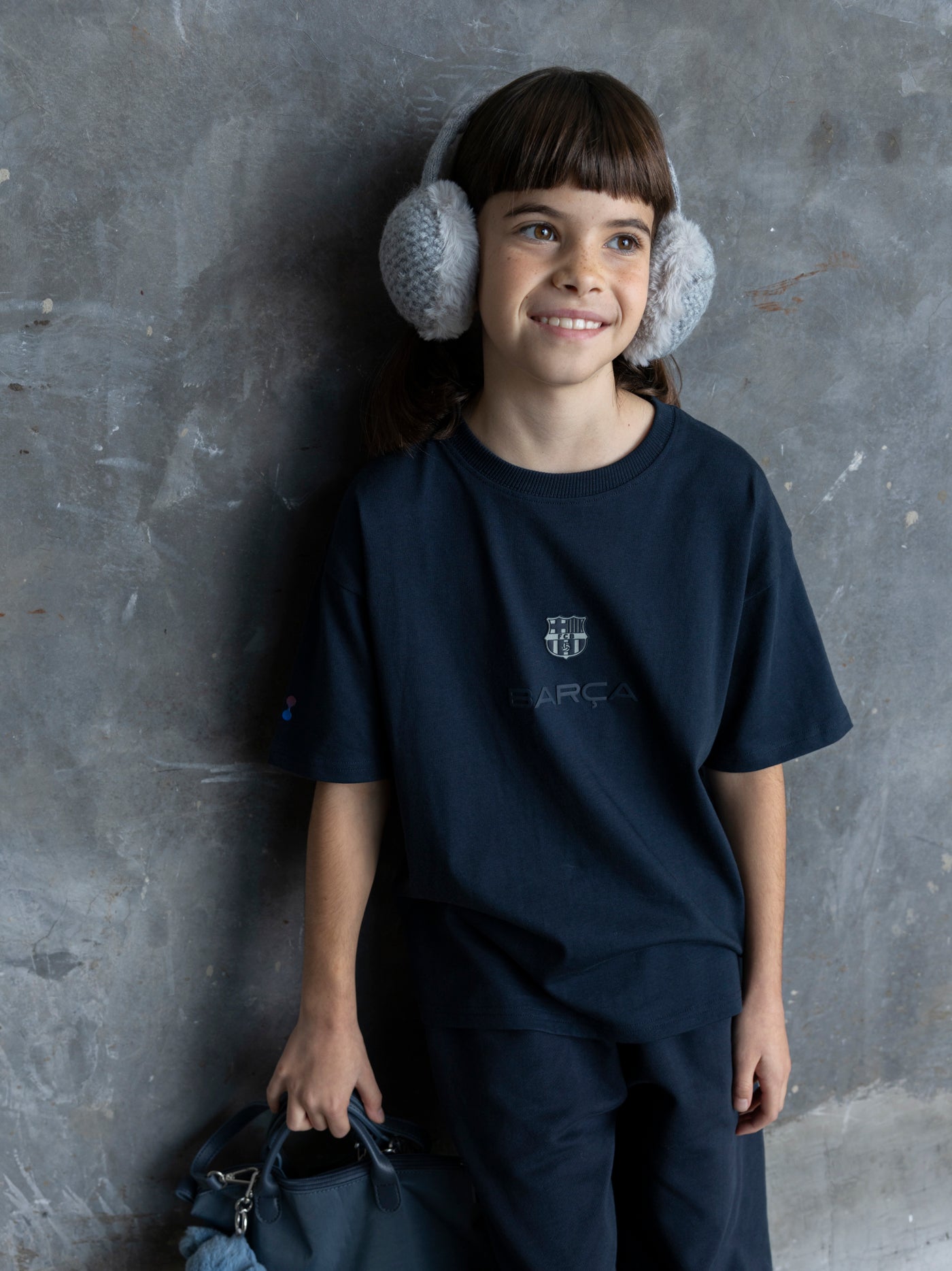 Camiseta Niño/a azul marino Barça Organic Goals 
