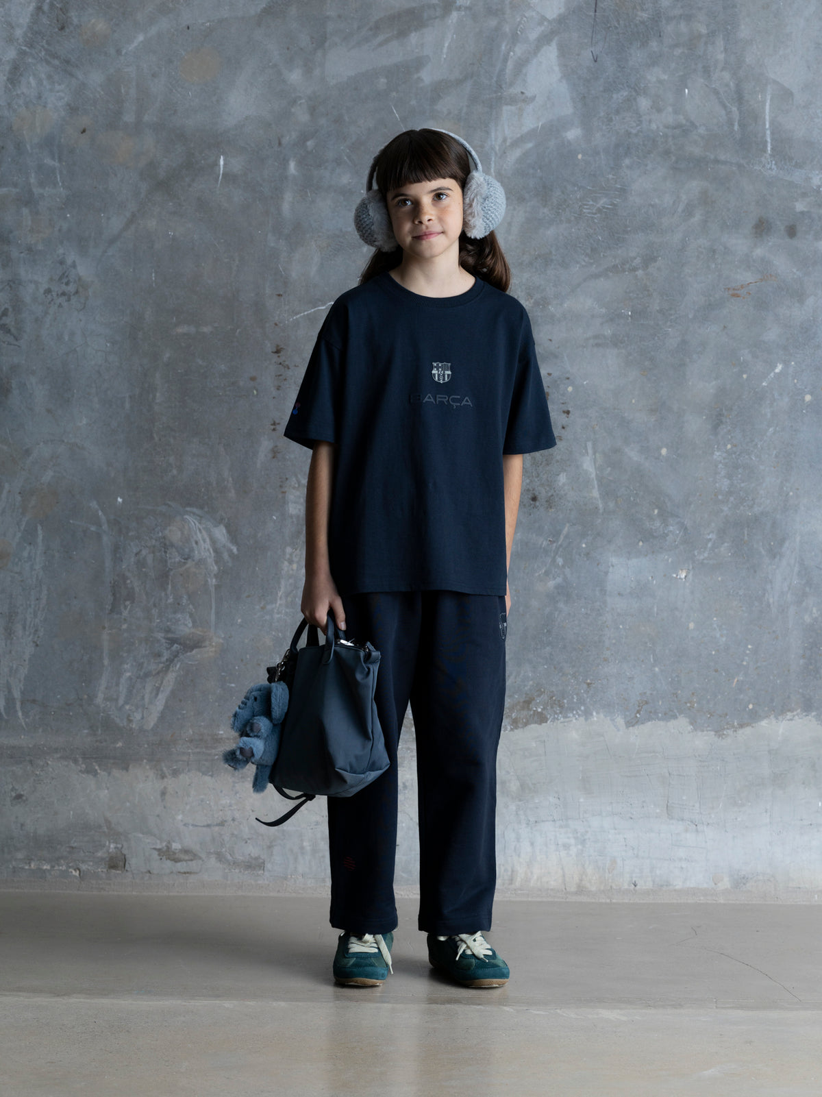 T-shirt Junior Navy Barça Organic Goals