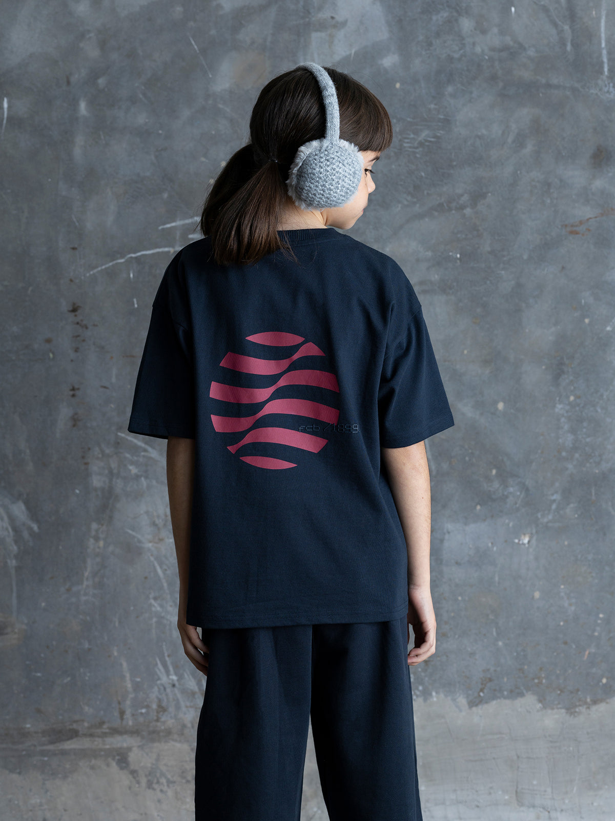 T-shirt Junior Navy Barça Organic Goals