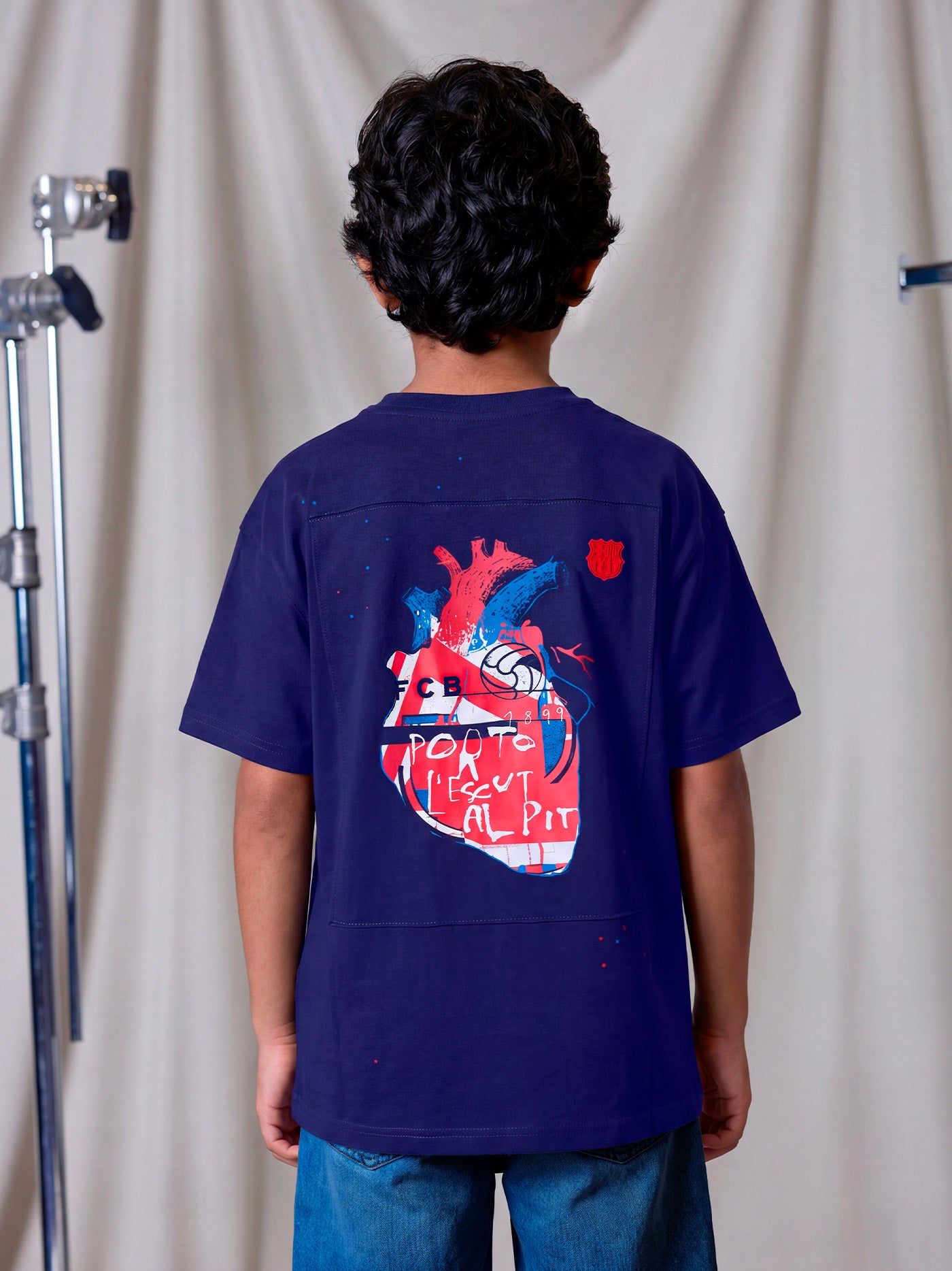 T-Shirt Junior FC Barcelona x LCDC – Cor Culer
