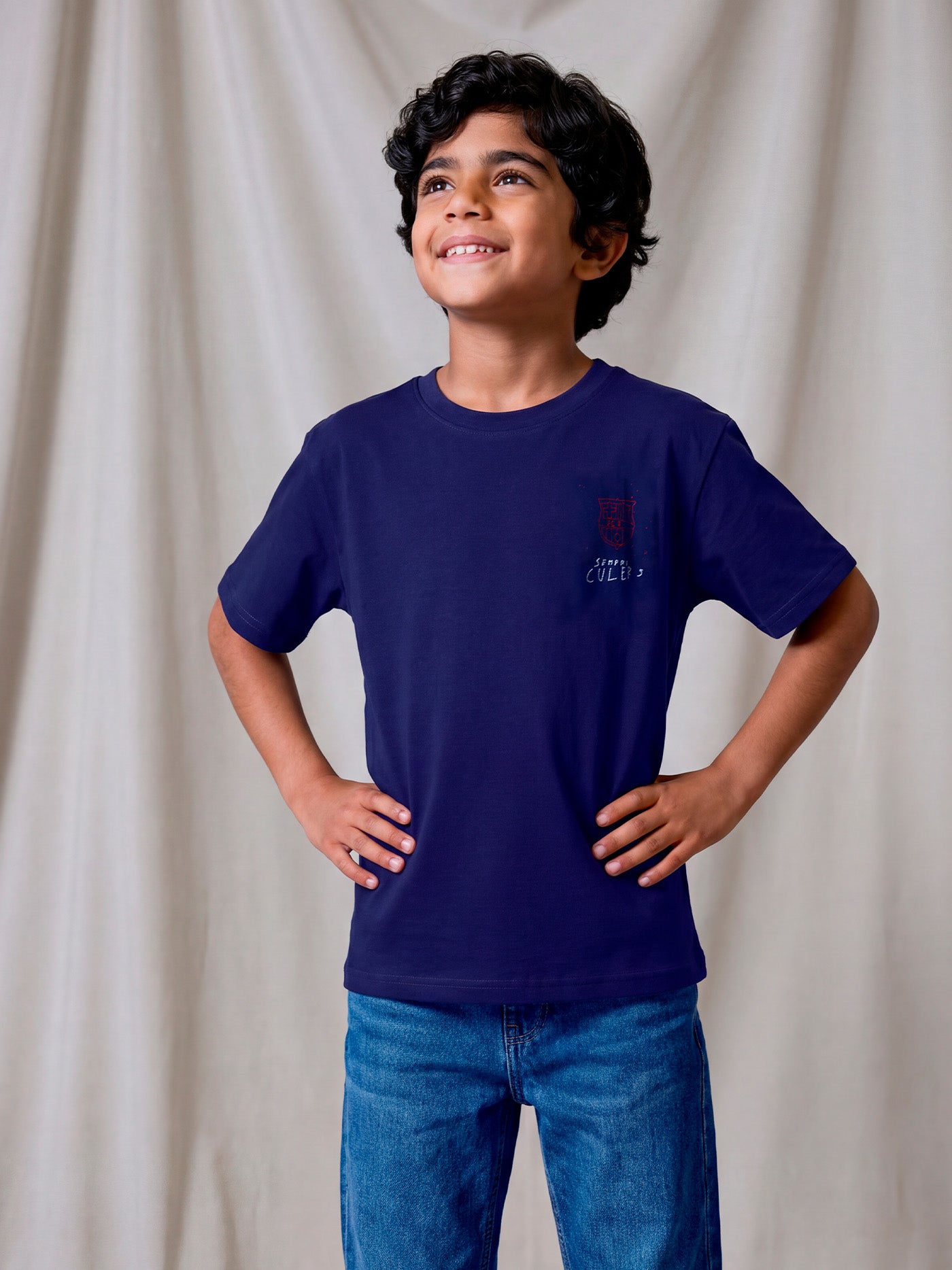 ジュニア ネイビーTシャツ LCDC x Barça | FC Barcelona – Barça