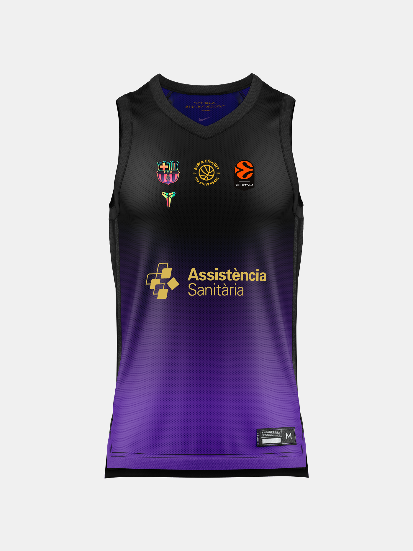 Maillot de basketball homme de la tenue extérieure du 100e anniversaire FC Barcelona x Kobe Bryant - EuroLeague 26/27