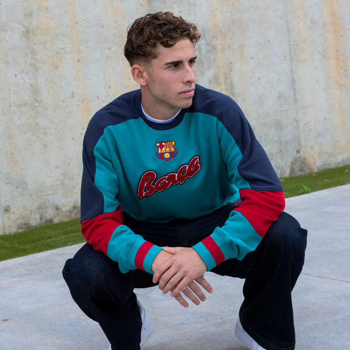 Sweat Retro 1899 Turquoise Barça