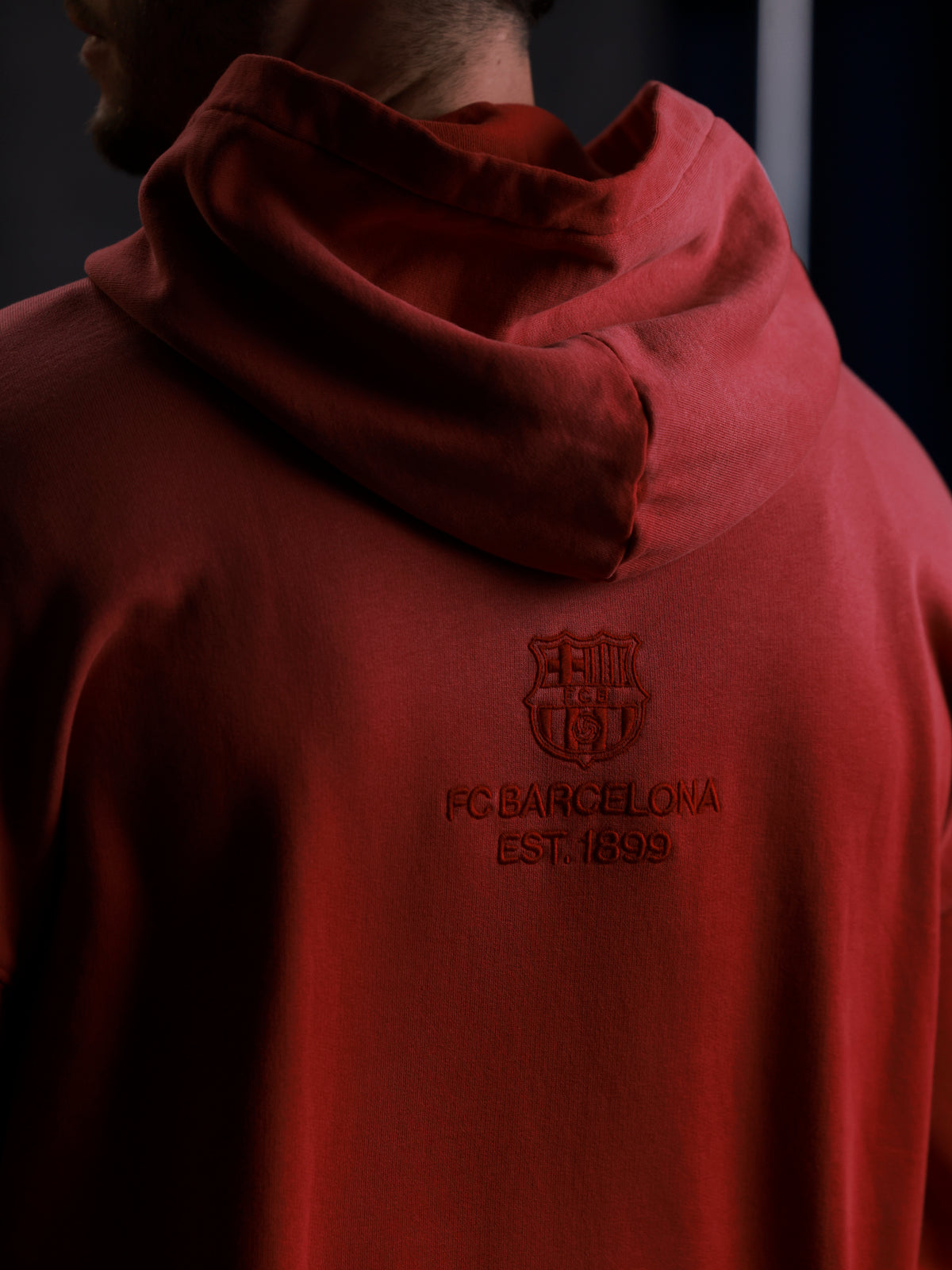 Hoodie Red Aftermatch Barça