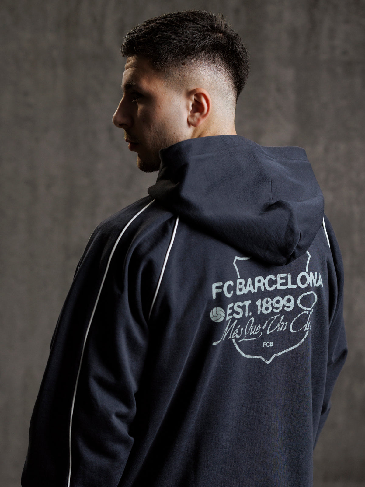 Hoodie Grey Aftermatch Barça