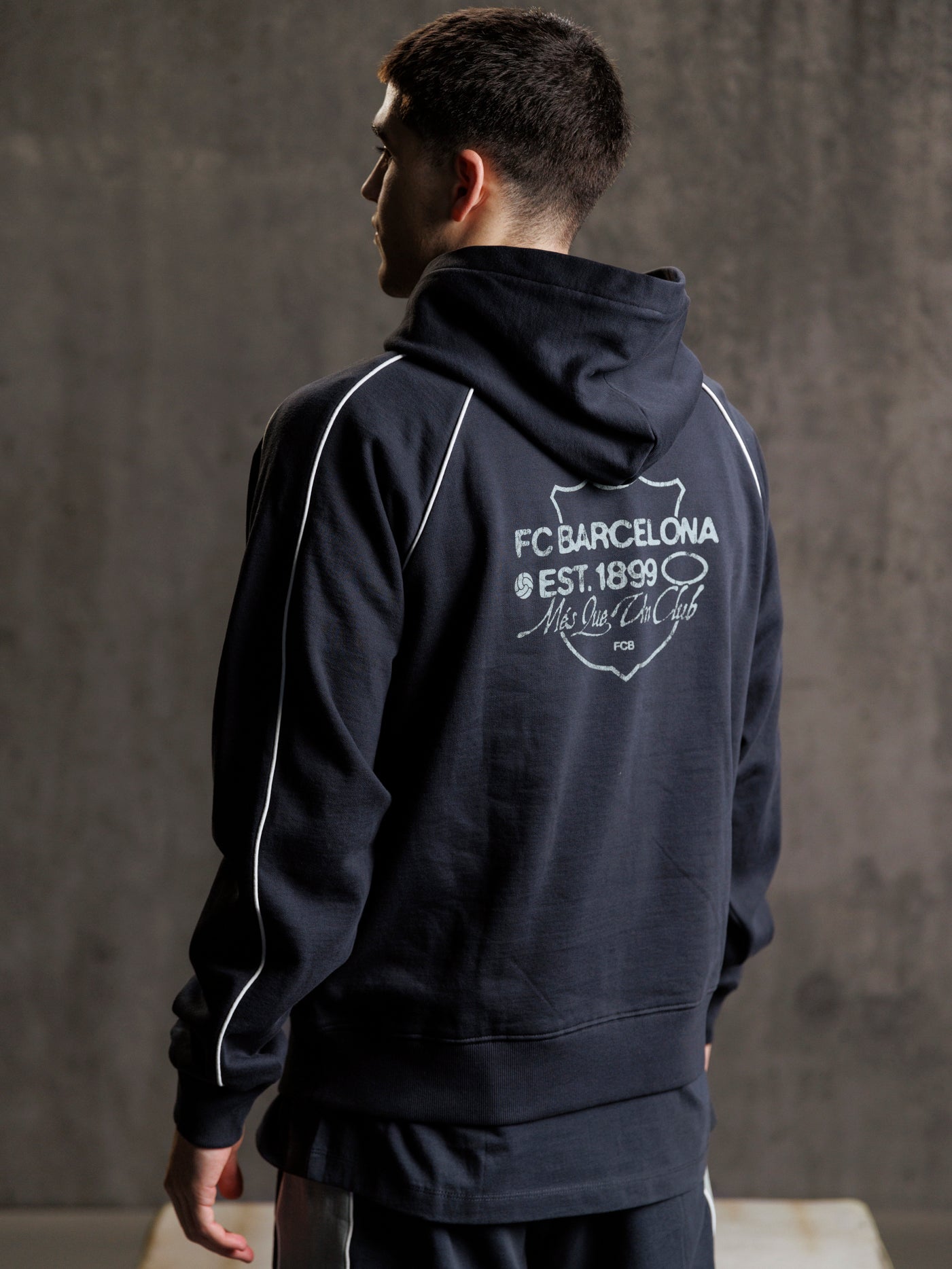 Hoodie Grey Aftermatch Barça