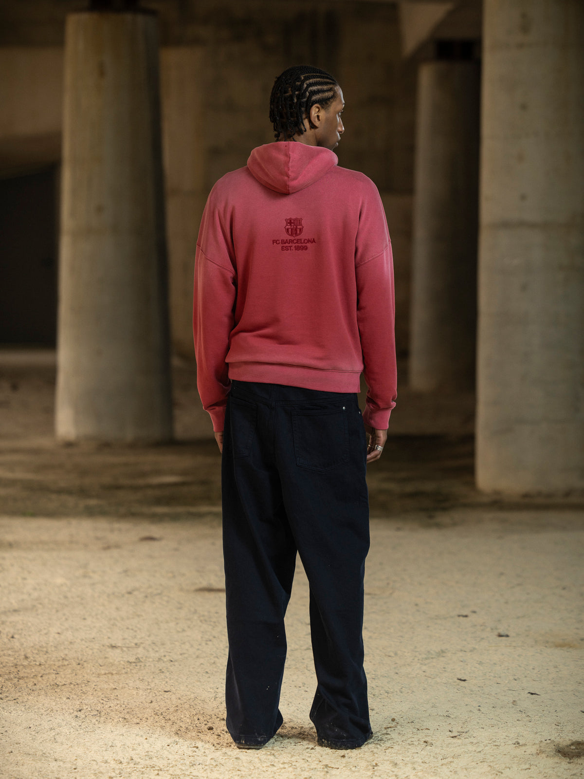 Hoodie Red Aftermatch Barça