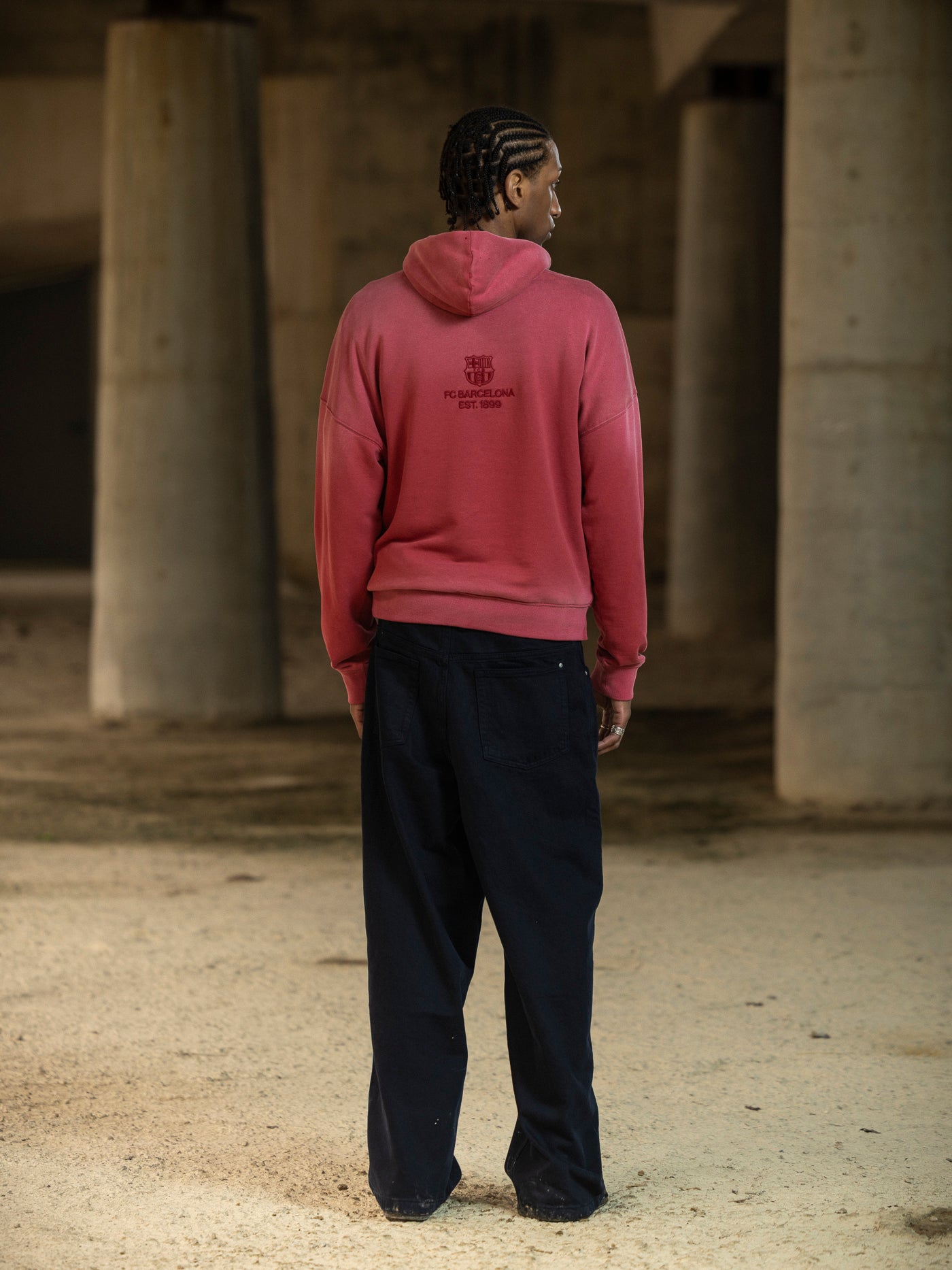 Sudadera Roja Aftermatch Barça
