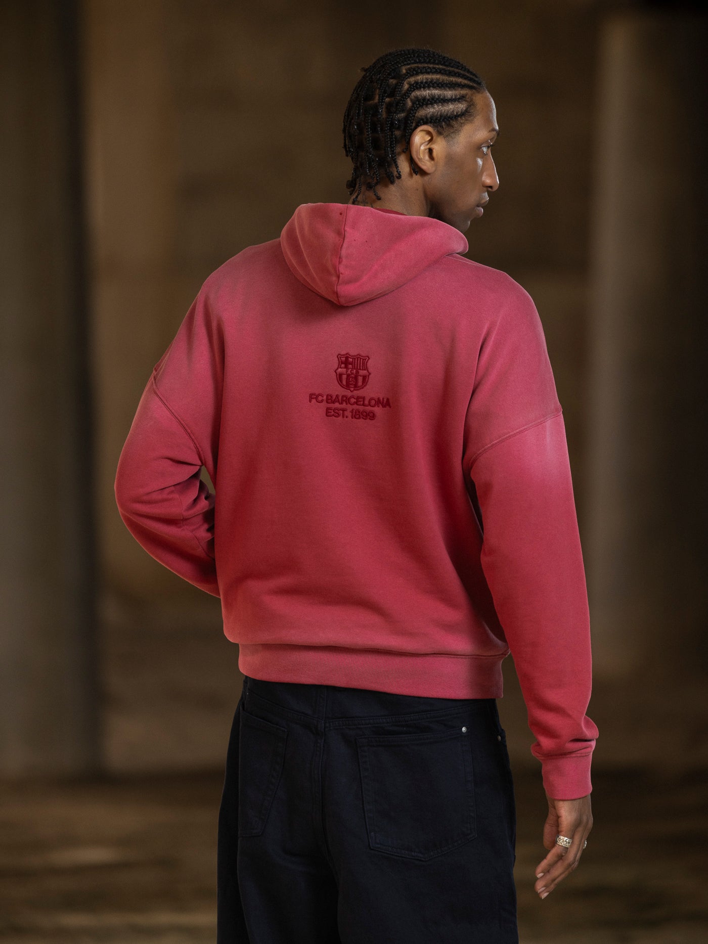 Hoodie Red Aftermatch Barça