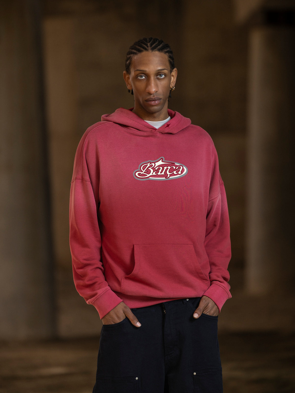 Hoodie Red Aftermatch Barça