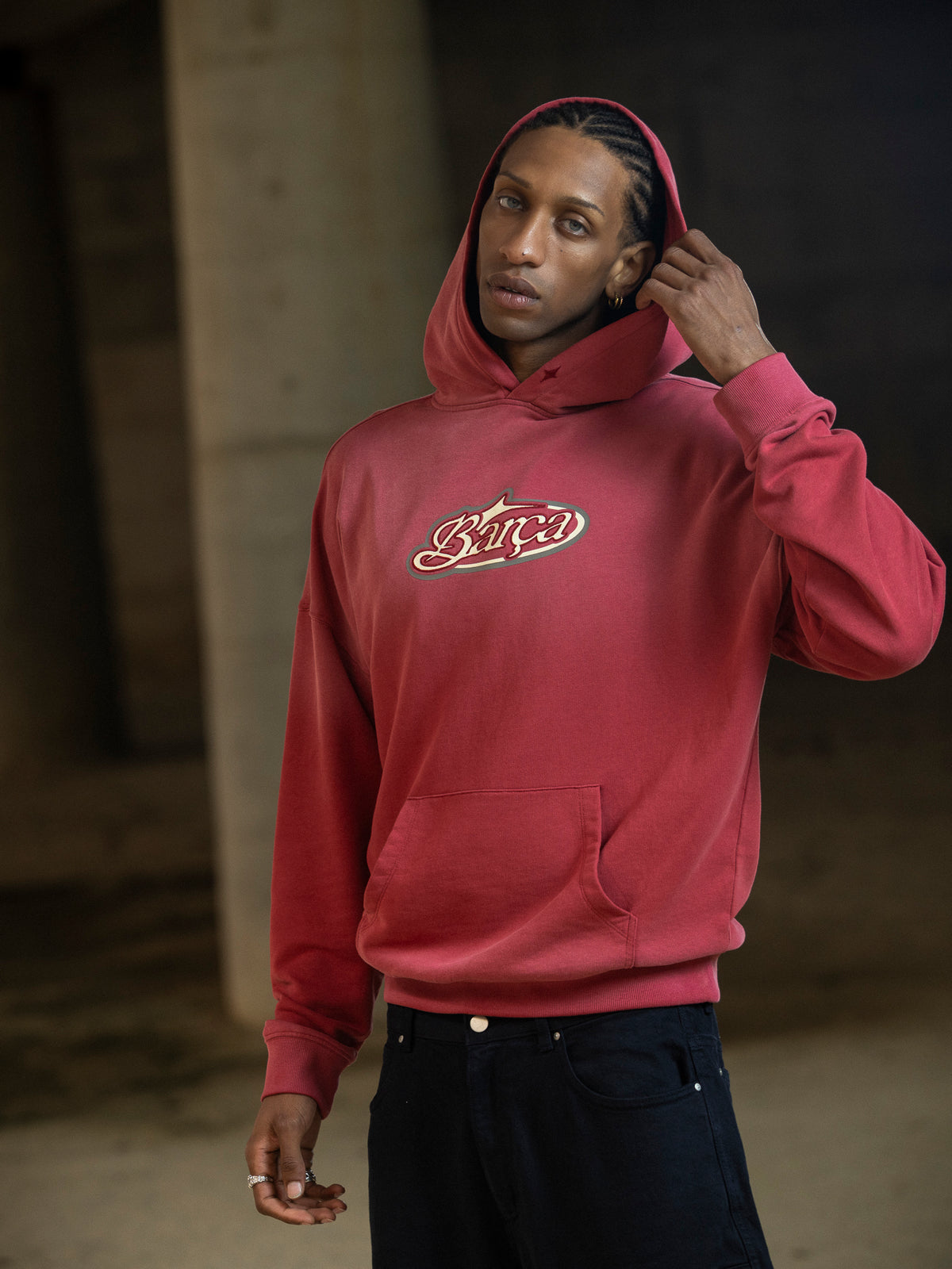 Hoodie Red Aftermatch Barça