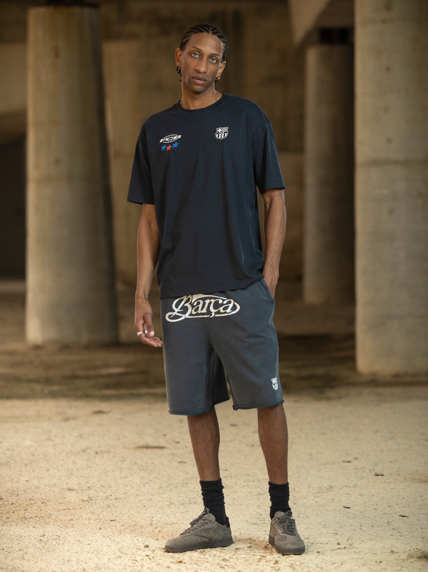 Shorts Grey Aftermatch Barça