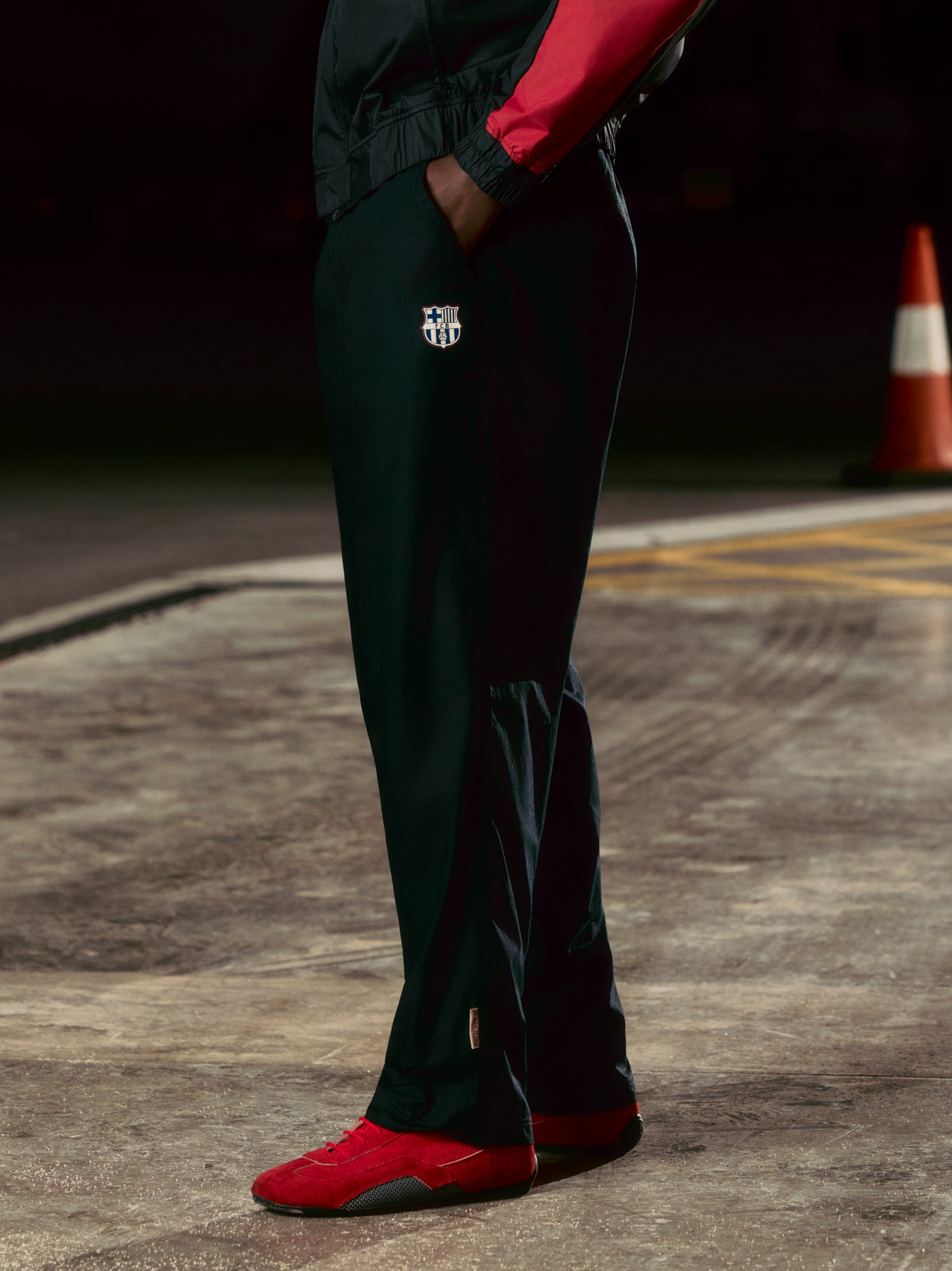 Pantalón Negro Racing Barça