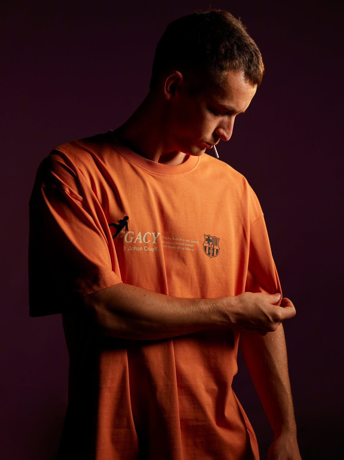 T-shirt Orange Cruyff Barça