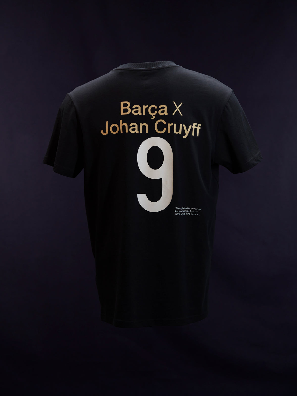 T-shirt Noir 9 Cruyff Barça