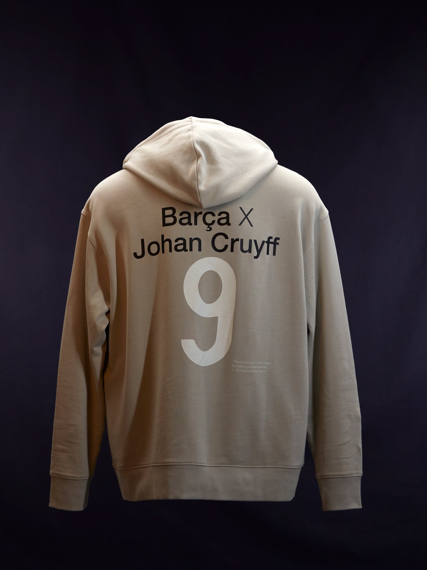 Sweat à Capuche Beige 9 Cruyff Barça