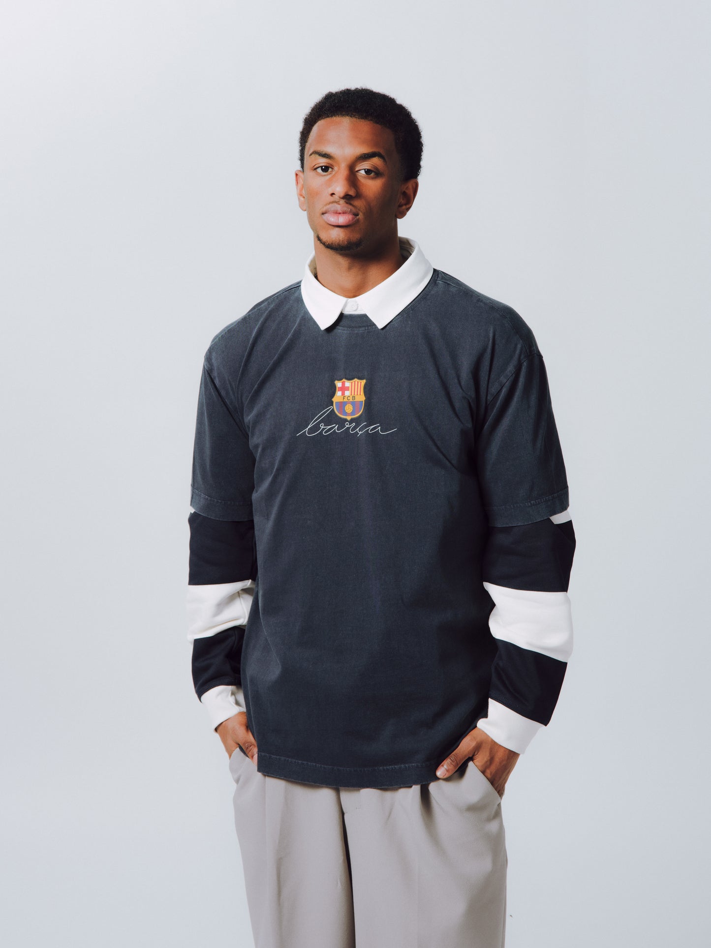 Tee Wall Navy Stadium Barça