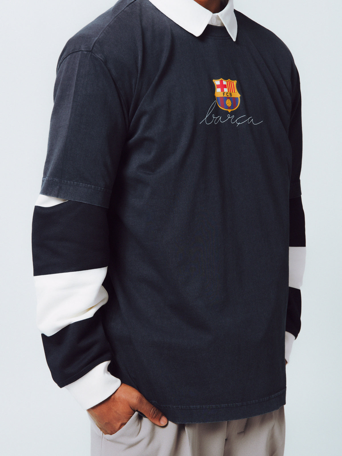 Tee Wall Navy Stadium Barça
