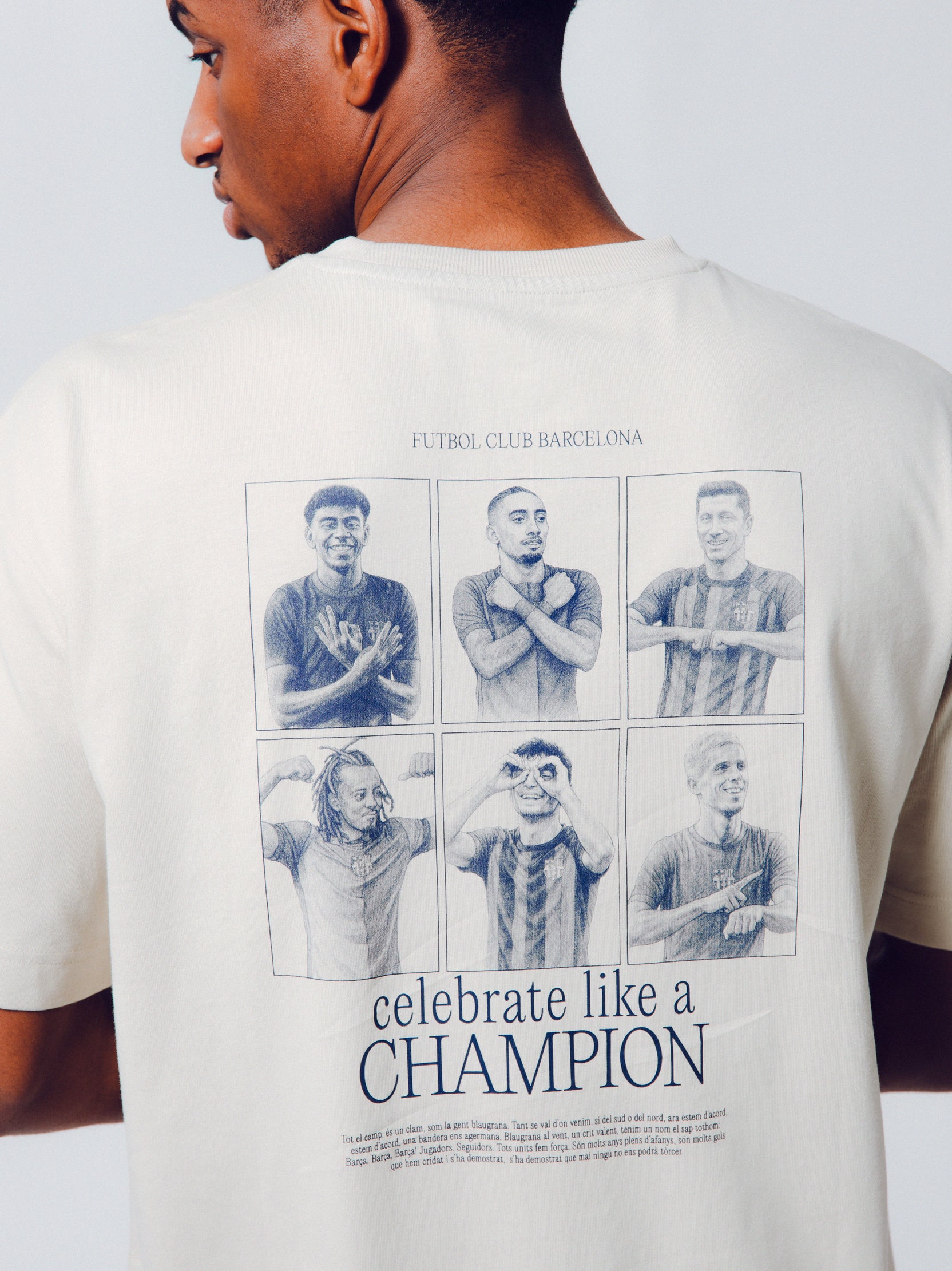 Camiseta Crudo Jugadores Barça