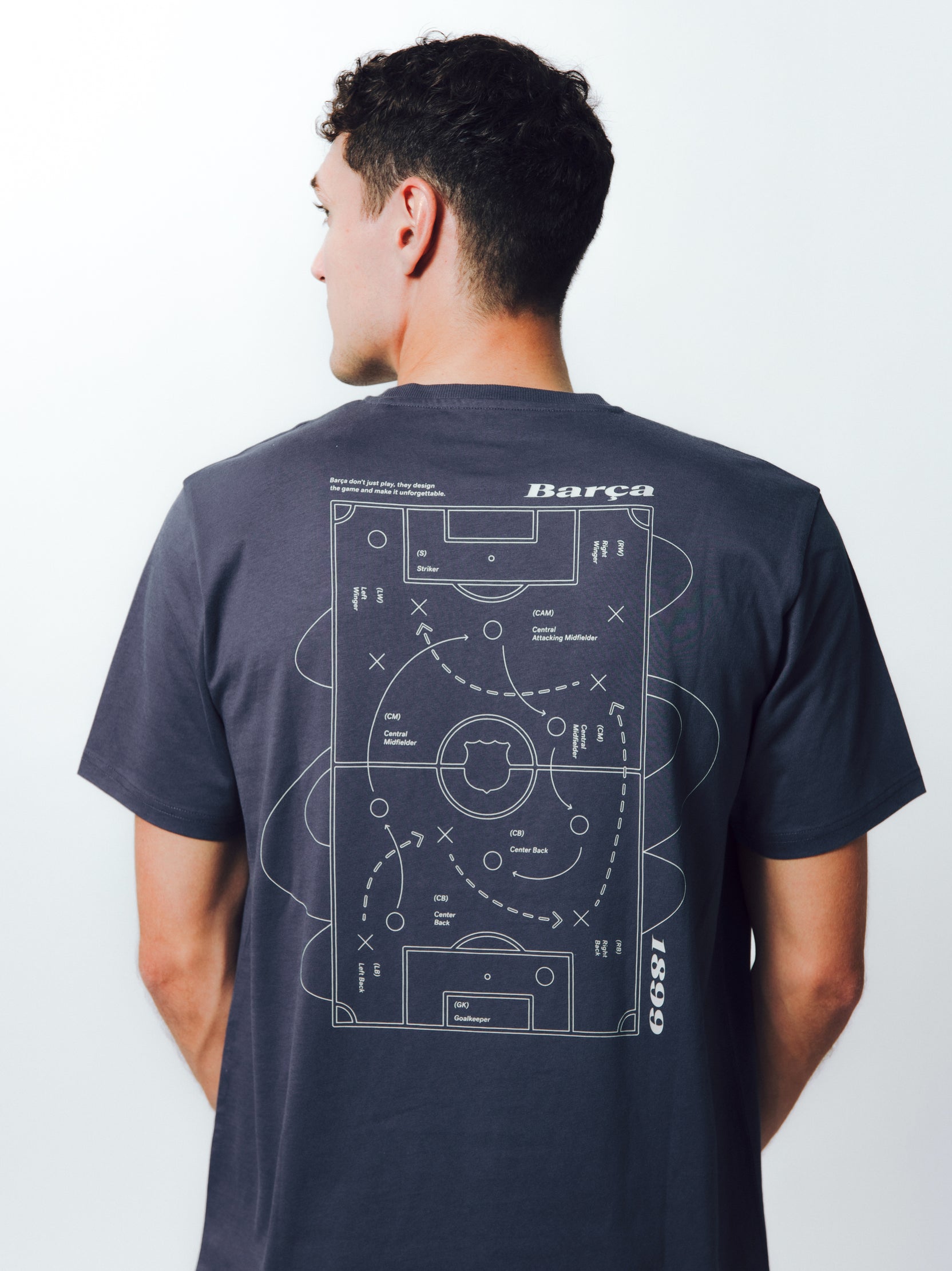 T-shirt Bleu Tactics Barça