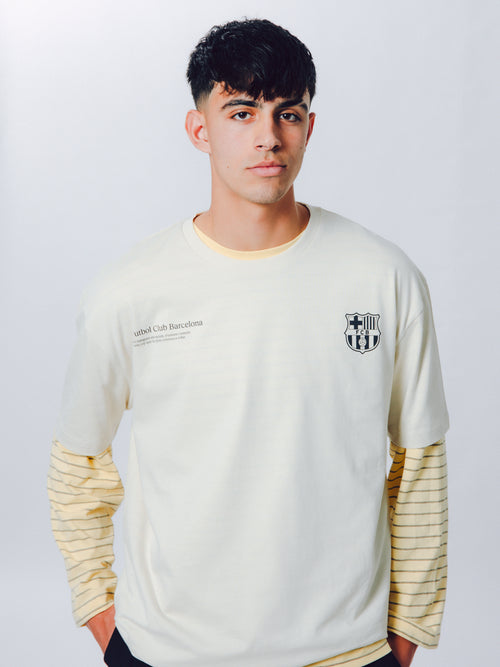 Camiseta Crudo Césped Barça