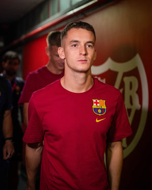 Samarreta escut vermella Barça Nike  