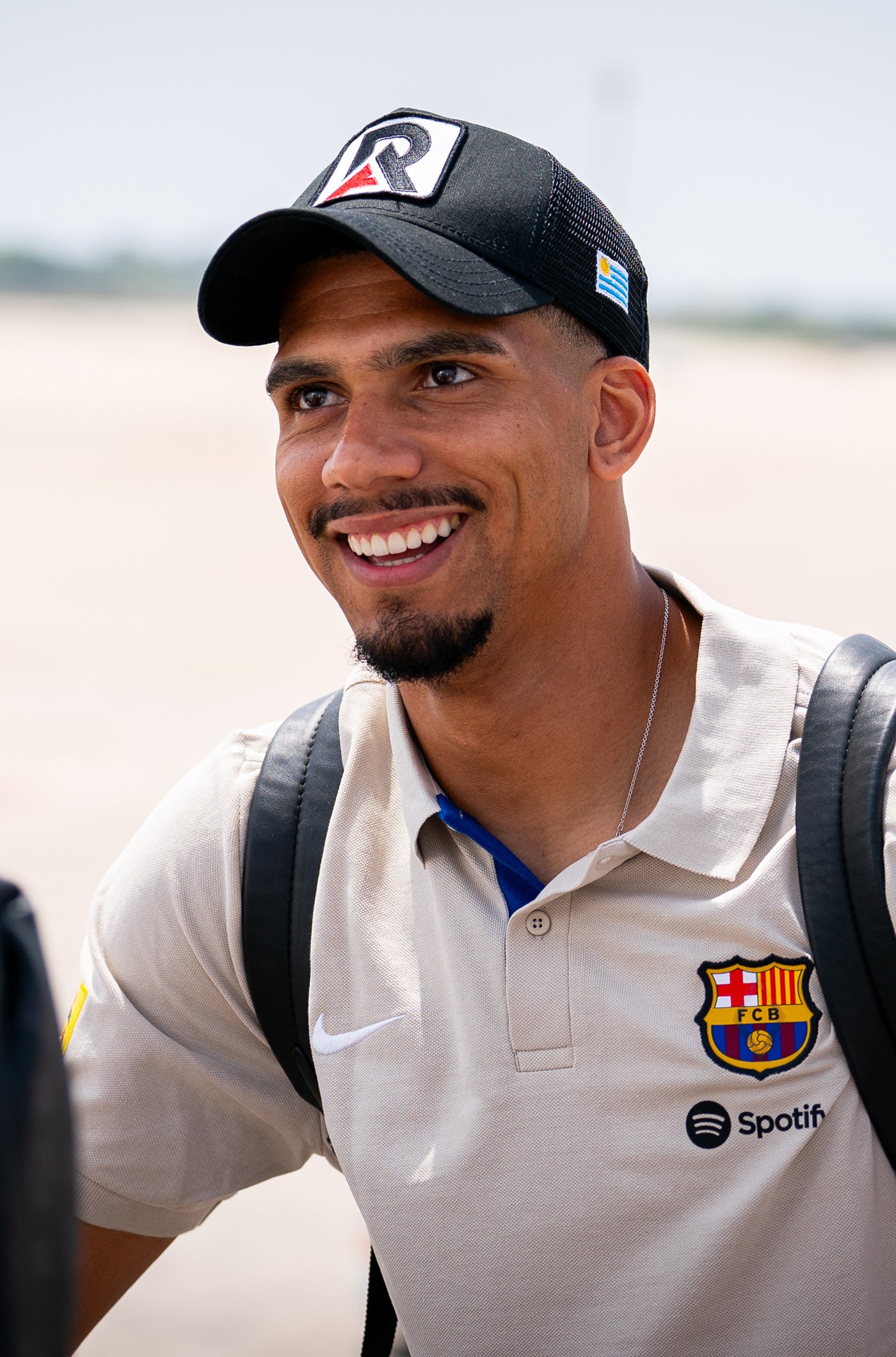 Polo escudo beige Barça Nike