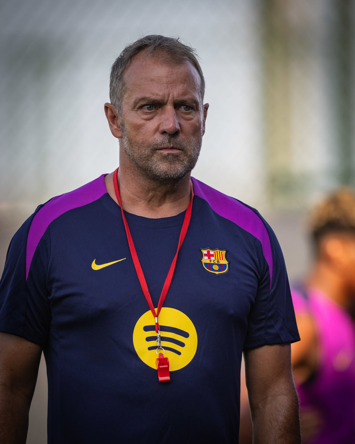 Hansi Flick with the Coach T-Shirt 25/26