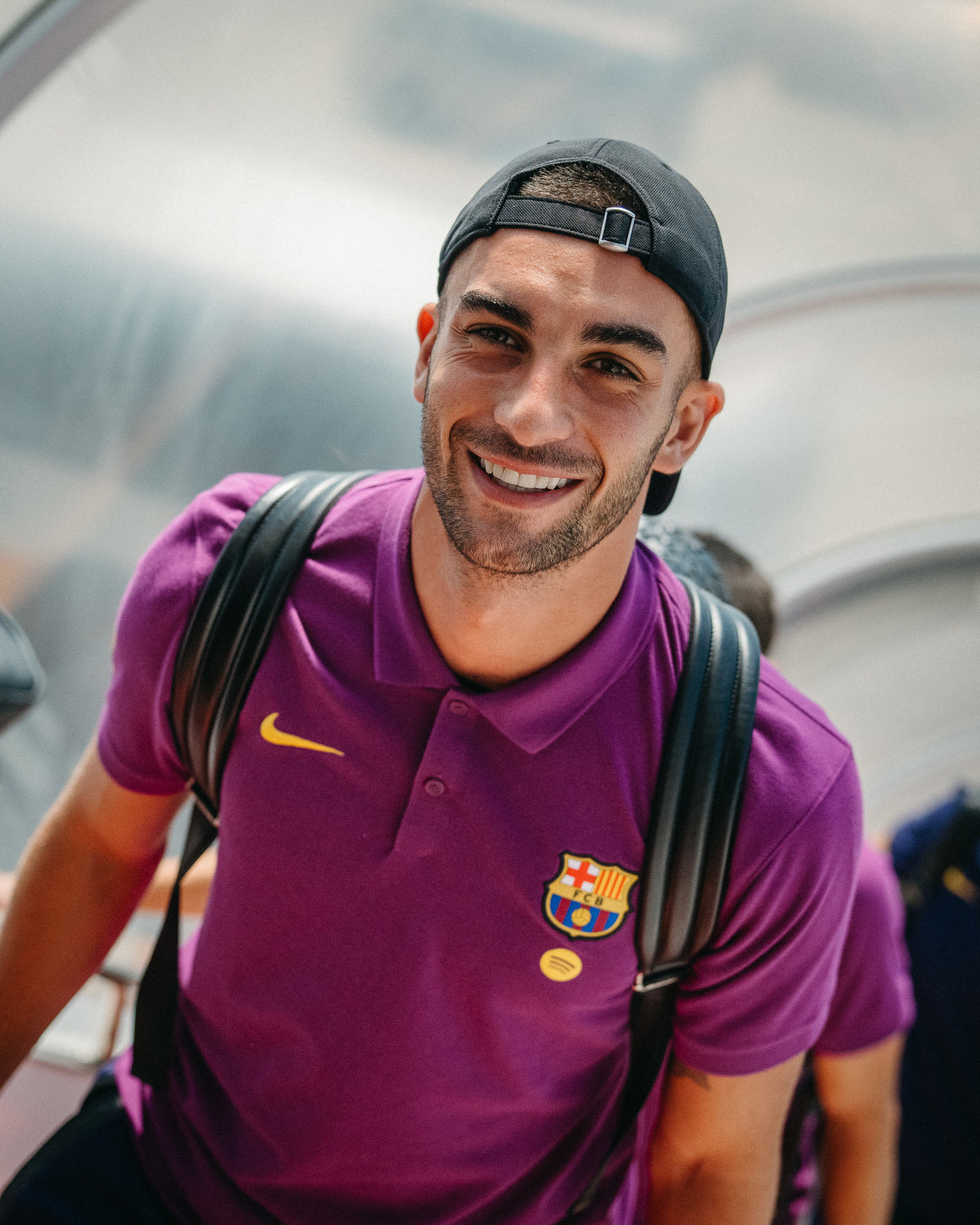 Ferran with the Polo Crest Slim of FC Barcelona