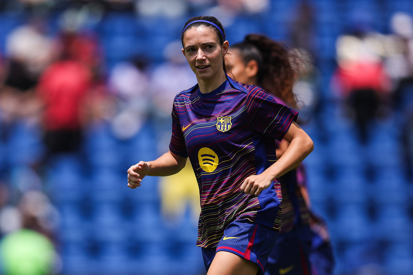 Aitana Bonmati with the FC Barcelona Warm-up Kit Pre-Match