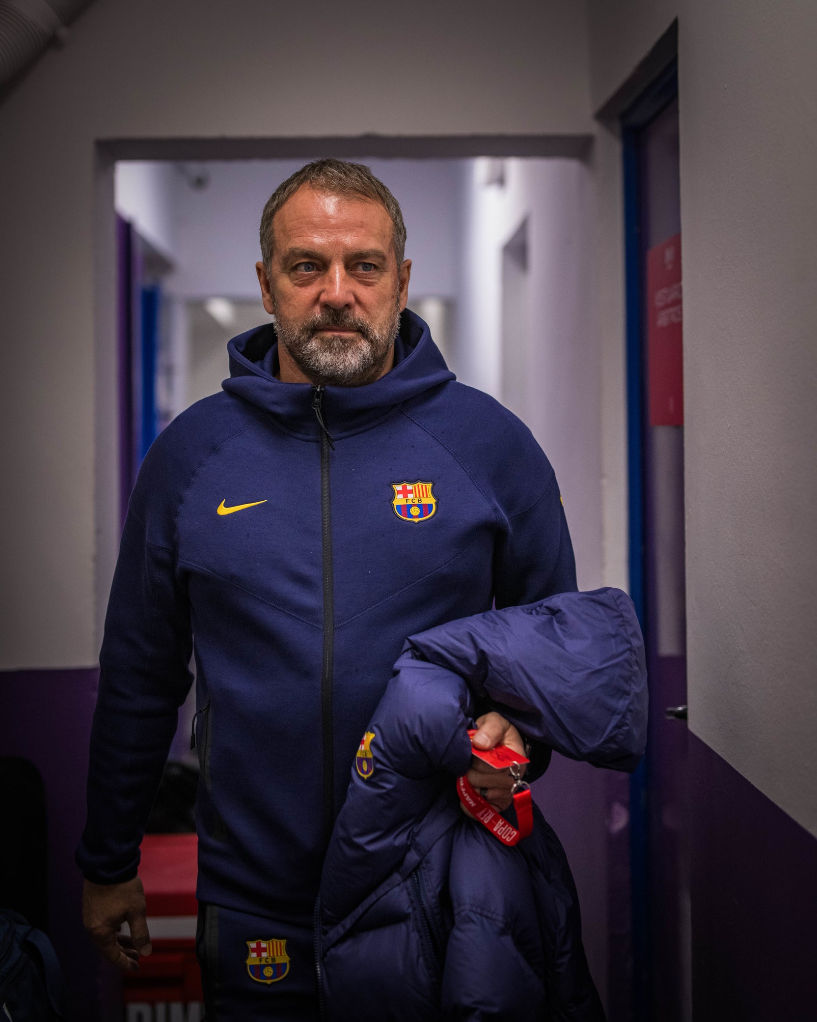 Men's jacket tech fleece Barça Nike - Navy