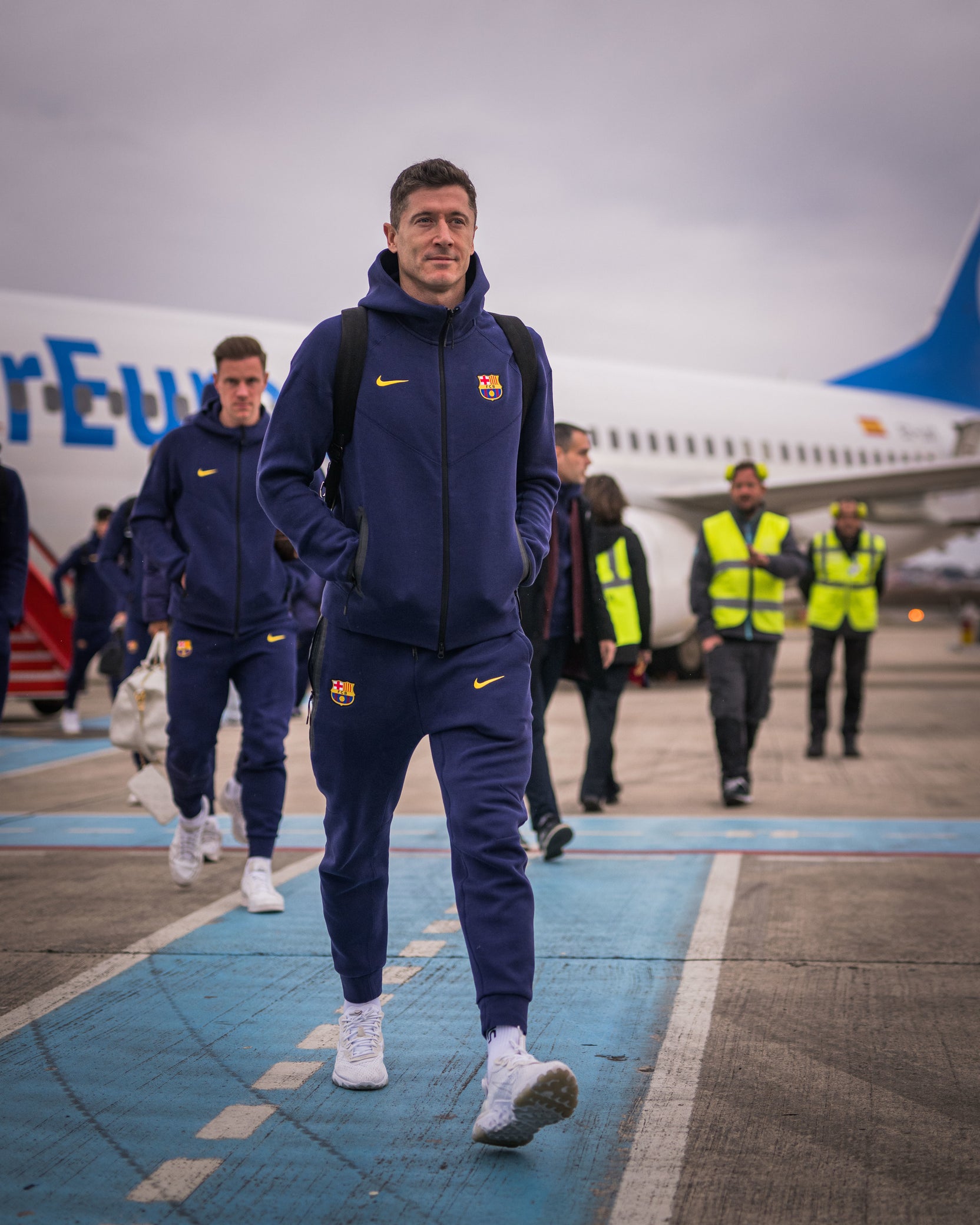 Pantalón tech fleece Barça Nike - Azul marino