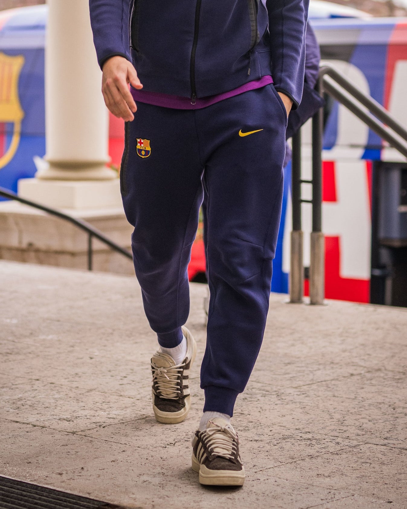 Pantalón tech fleece Barça Nike - Azul marino
