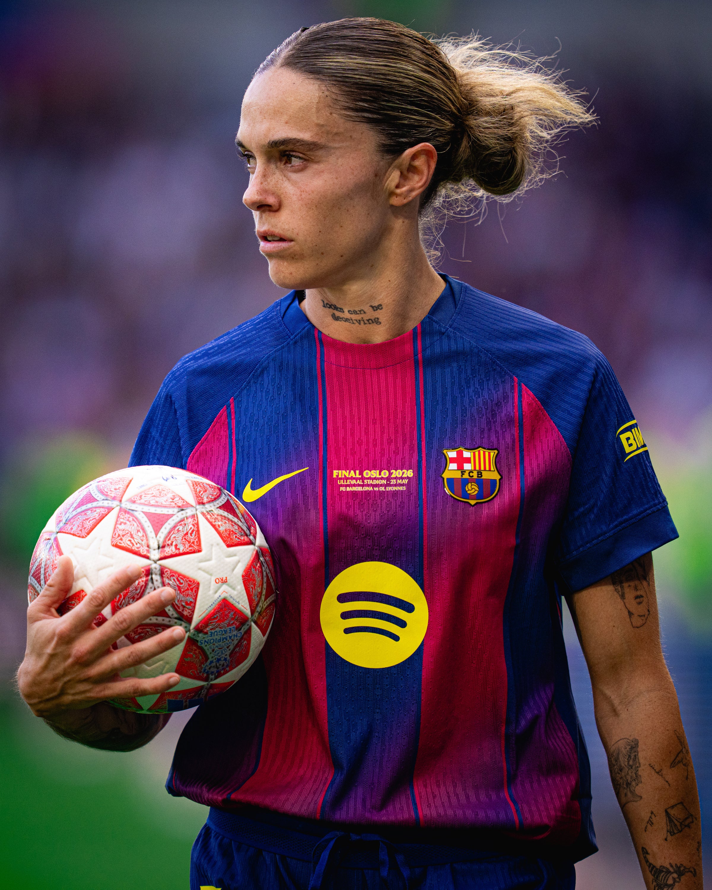 MARÍA LEÓN  | UWCL Women's home jersey 25/26 FC Barcelona - Player's Edition
