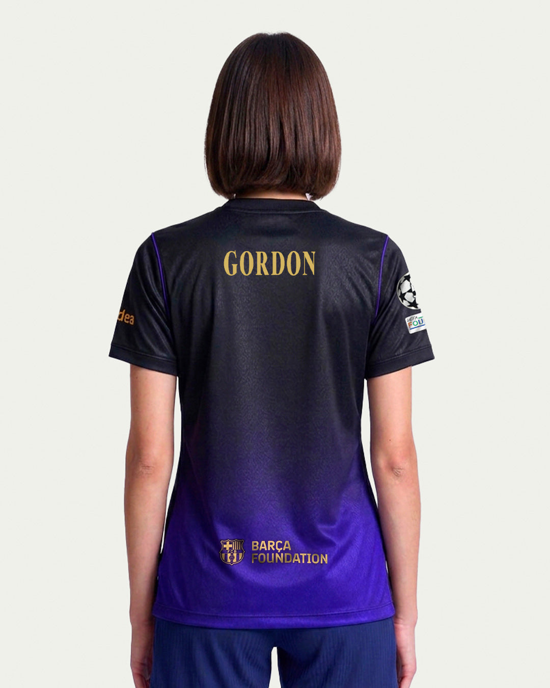 GORDON | UCL Camiseta mujer segunda equipación 26/27 FC Barcelona x Kobe Bryant