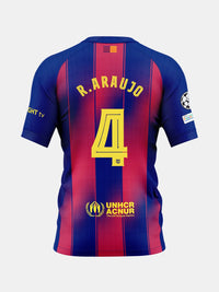 R. ARAUJO | UCL Camiseta hombre primera equipación 25/26 FC Barcelona