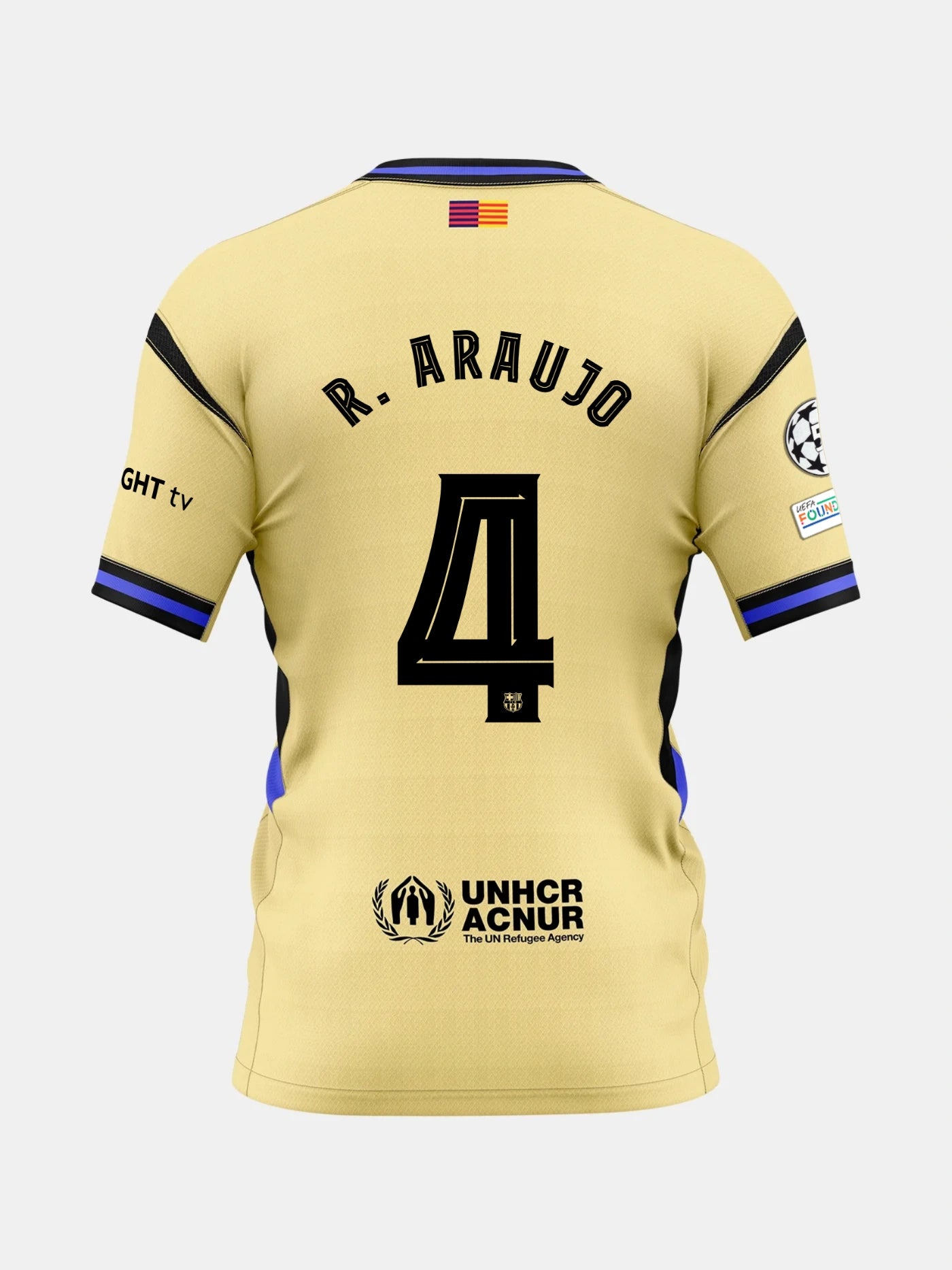 R. ARAUJO | UCL Camiseta mujer segunda equipación 25/26 FC Barcelona x Kobe Bryant - Edición Jugador