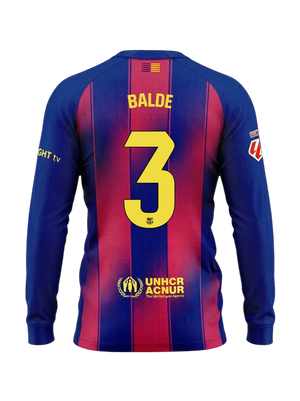 BALDE | La Liga Maillot homme domicile 25/26 FC Barcelona Manches longues
