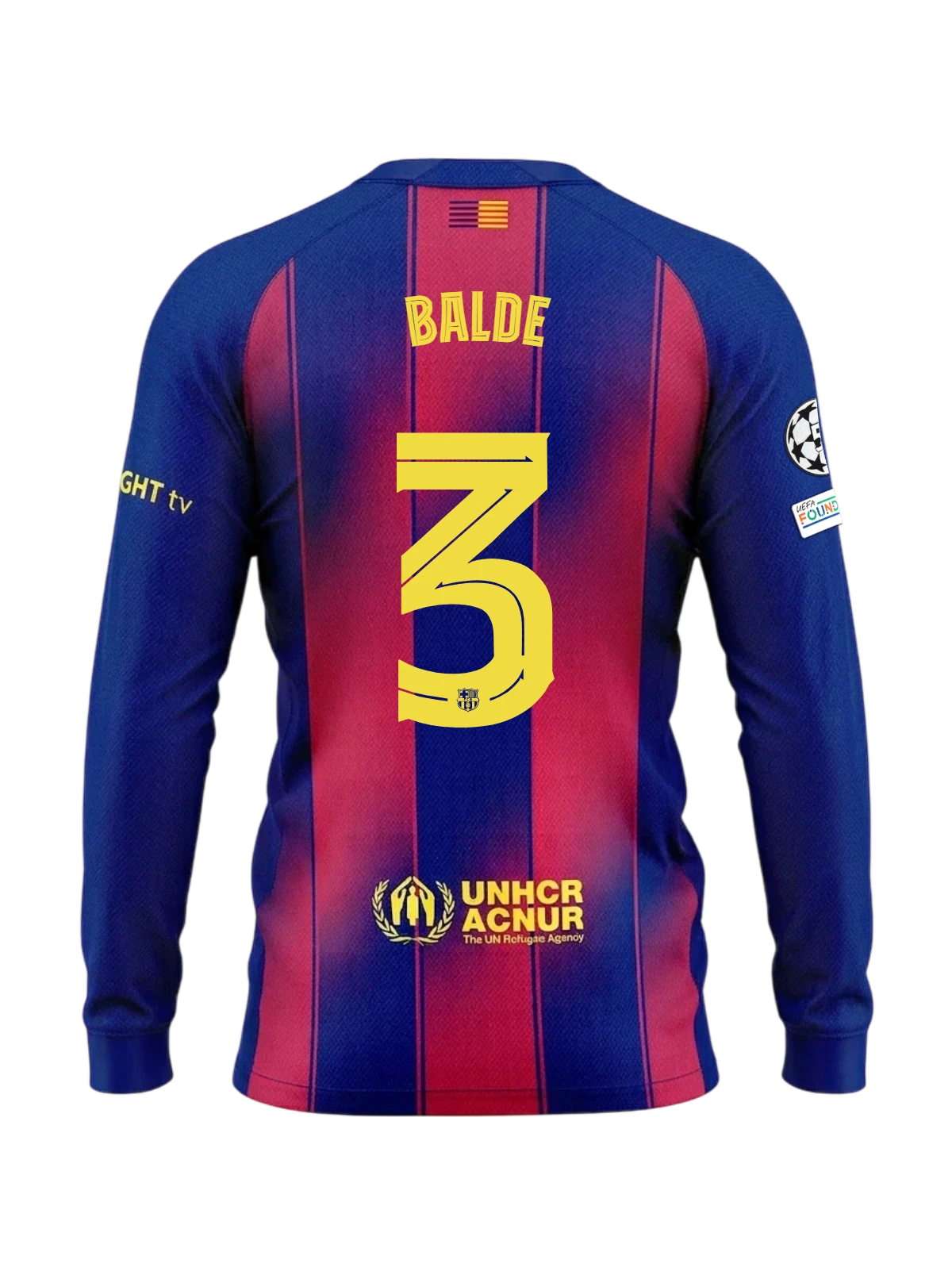 BALDE | UCL Camiseta hombre primera equipación 25/26 FC Barcelona Manga larga