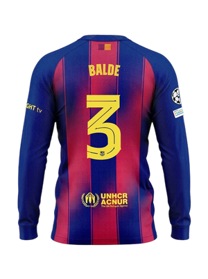 BALDE | UCL Men's home jersey 25/26 FC Barcelona Long-sleeve Long-sleeve